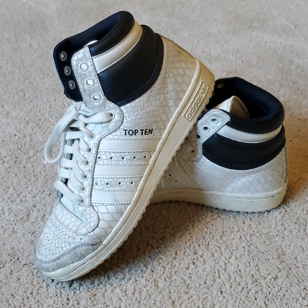 Adidas Snake Skin Top Ten High Tops